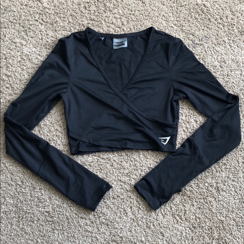 Gym Shark Ballet Crop Top - Black